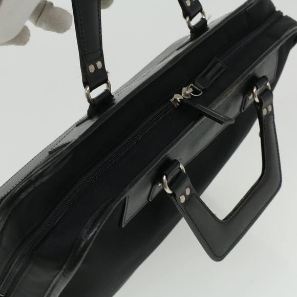 BURBERRY Nova Check Hand Bag Nylon Black Auth 36240 - Picture 6 of 10